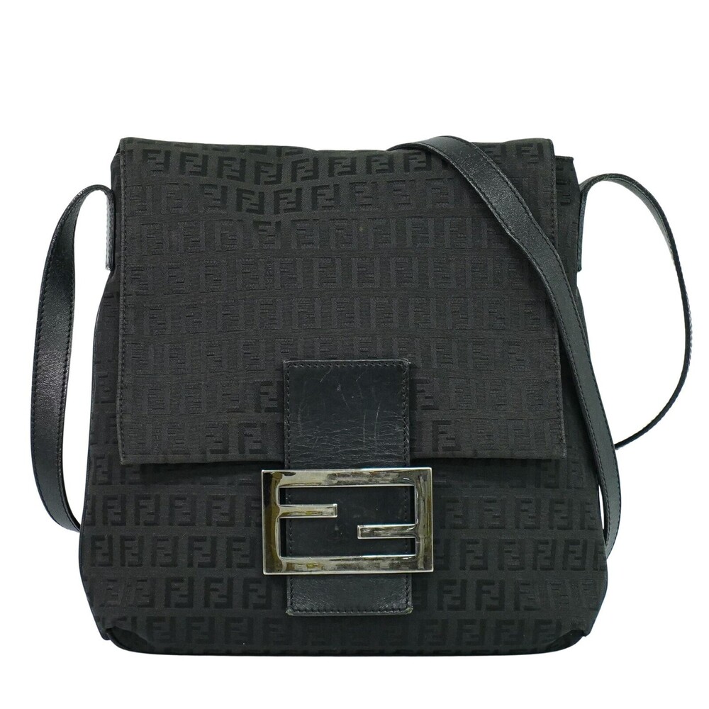Fendi Vintage Flap Zucchino Canvas Small